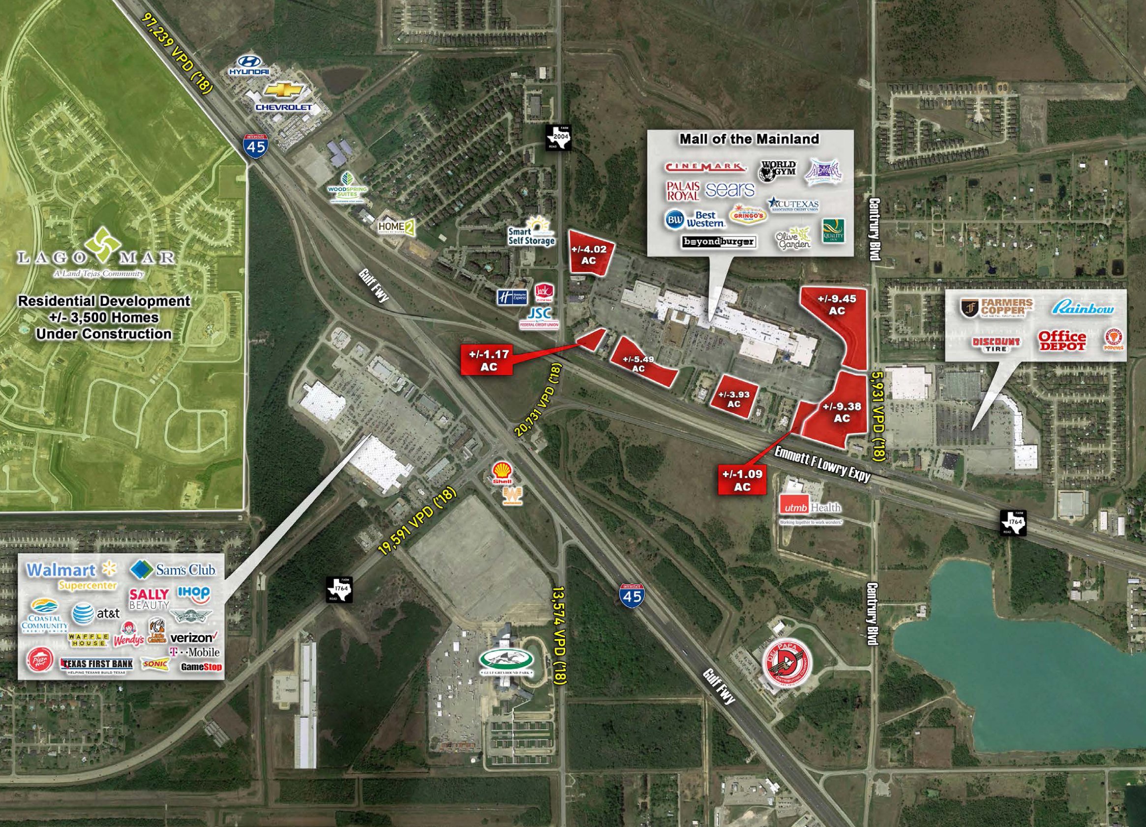 Texas City, TX - I-45 & Emmett Lowry Expressway