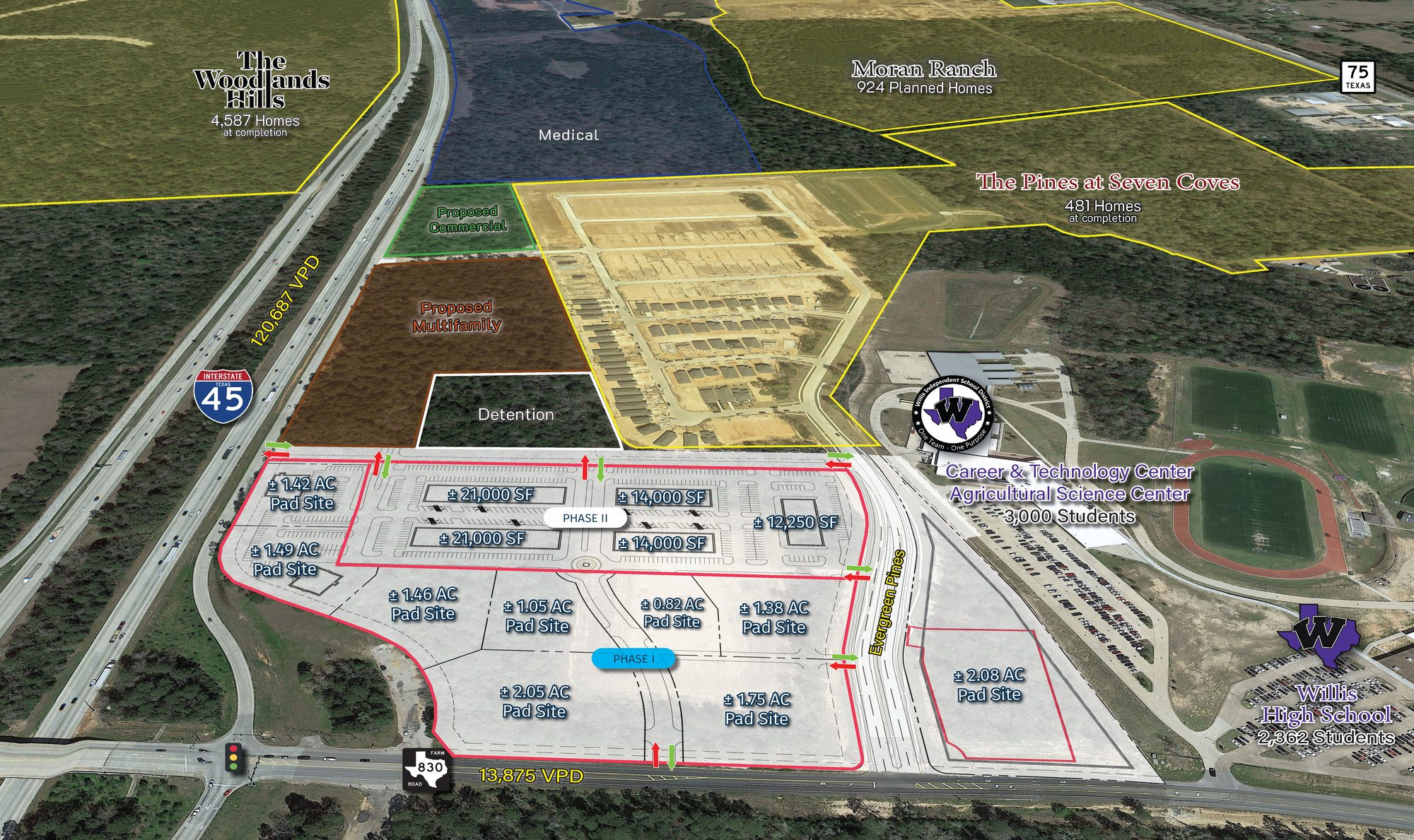 The Spur Area Location Map - Angled 8.16 2